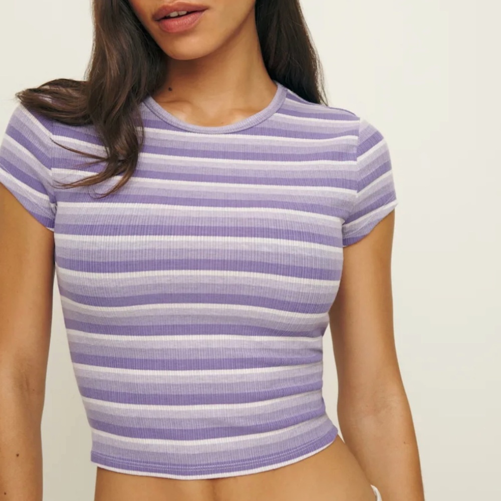 Reformation Amelia Knit Top Green - Size S